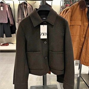 Zara Chocolate Brown Jacket - Small
